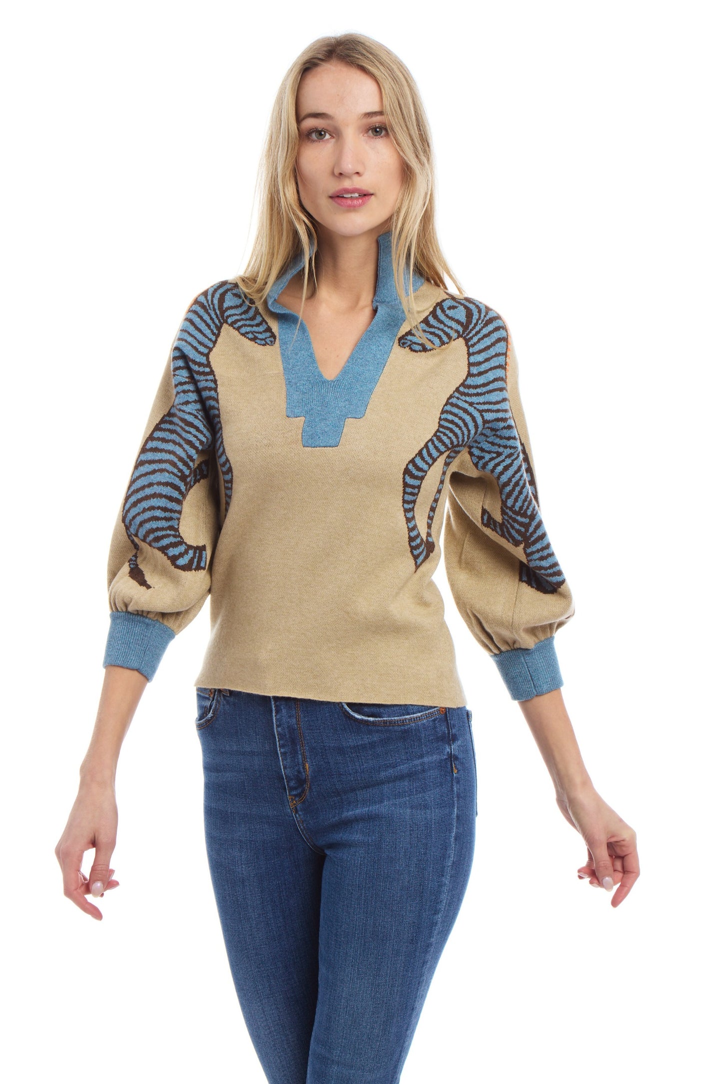 Zebra Jacquard Knit