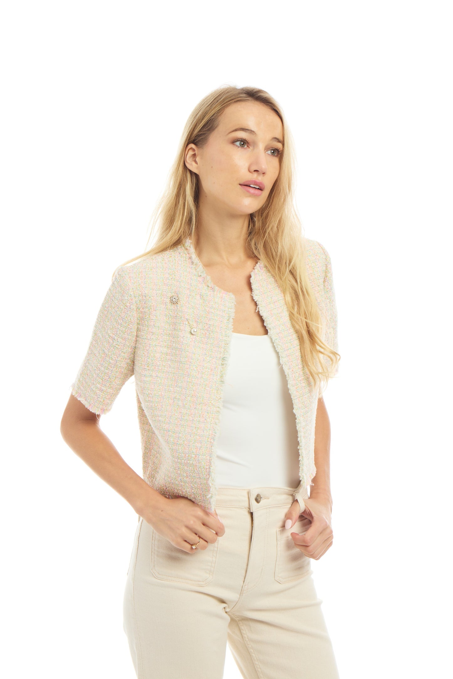 S/S Fringe Crop Jacket