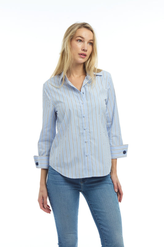 Garbo French Cuff Blouse