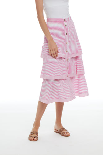 ST24-304 Calypso Stripe Skirt Short