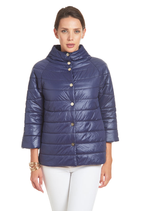 Angelina Quilted Puffer Wrap Coat – The Sunrise Connection